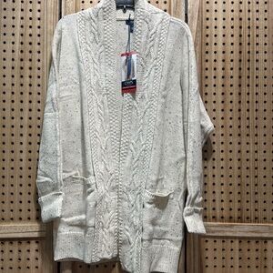 - Chaps Ladies' Cable Neck Cardigan nwt
